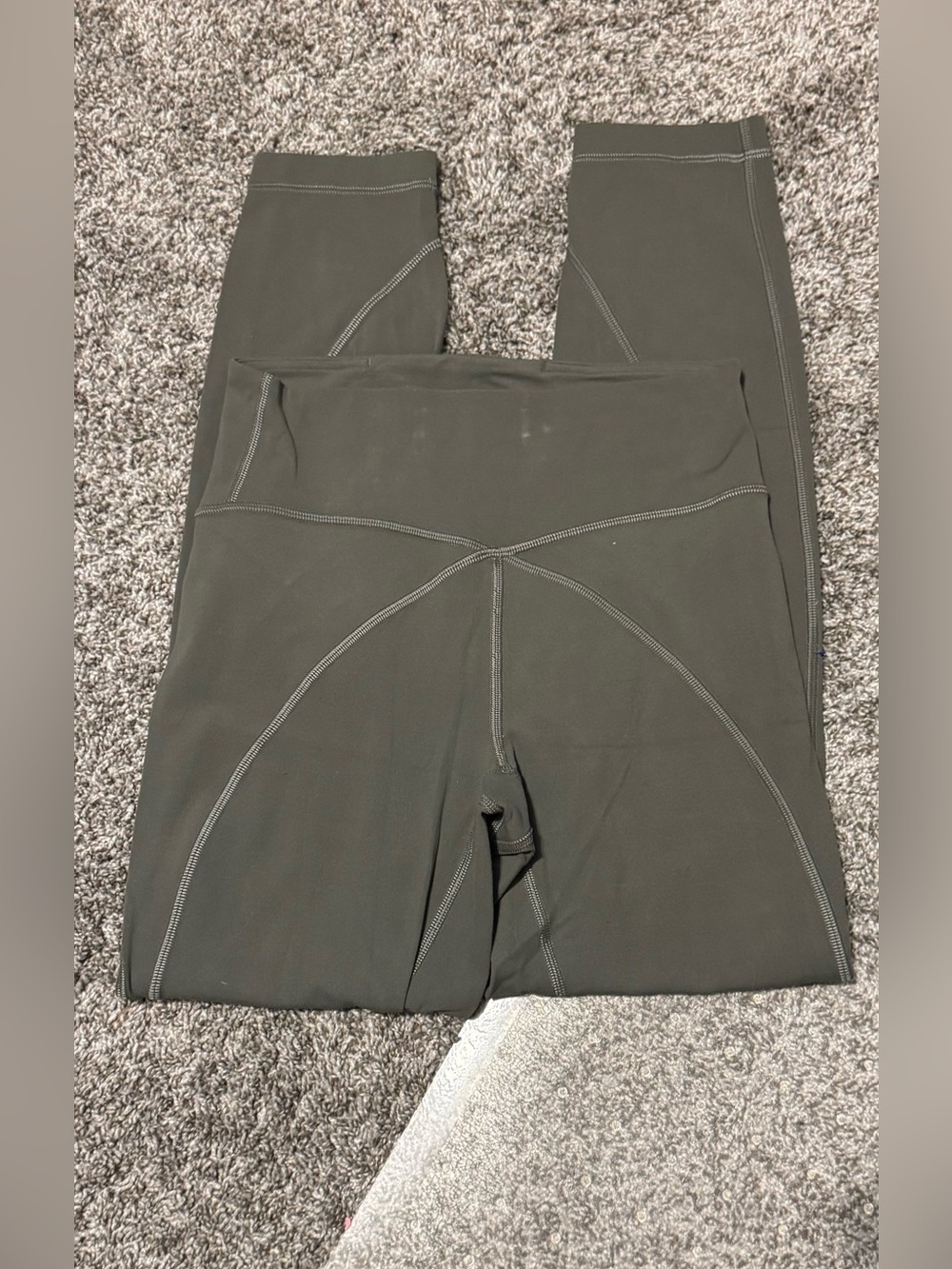 lululemon athletica Get Centered High Rise Tight on Grey Sage